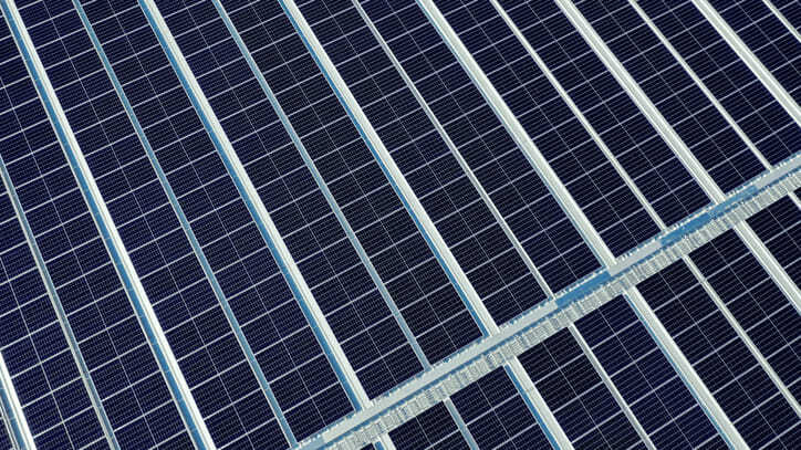 Placas solares desde arriba