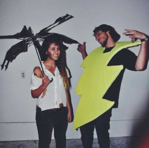 Disfraz de Rayo y victima