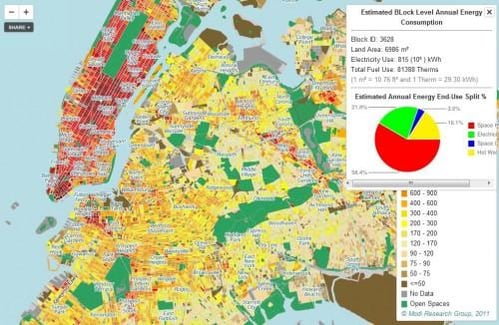 Mapa interactivo consumo energético Nueva York