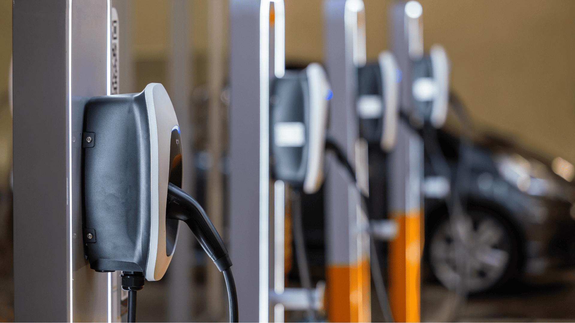 Puntos de recarga para coches eléctricos.